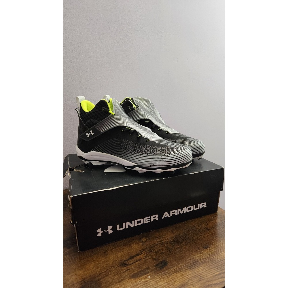 NWB Under Armour Highlight Hammer MC Football Cleats Black Mens Size 12